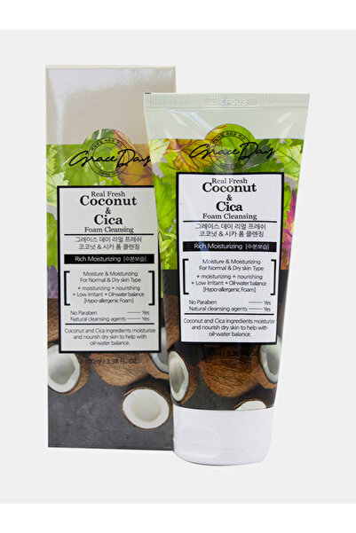 Grace Day منظف الوجه برغوة جوز الهند والسيكا الطازجة