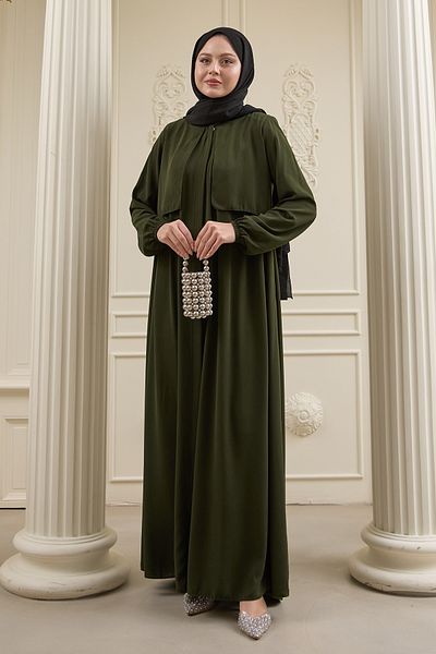 InStyle بوليرو مفصلة الكاكي Ferace