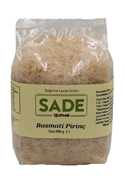 Sade Gurme Basmati Pirinç 500 Gr