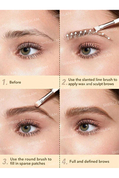 SHEGLAM Expert Eyebrow Palette, 101 Dark Brown