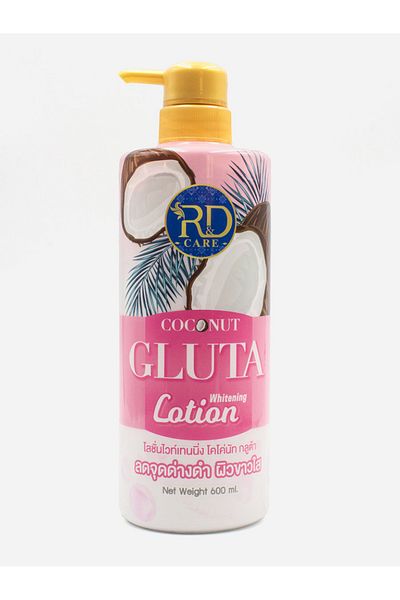 R&D CARE Coconut Gluta Whitening Body Lotion, 600 ml