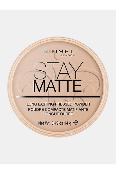 Rimmel بودرة مضغوطة طويلة الأمد ستاي مات - 005 بيج حريري
