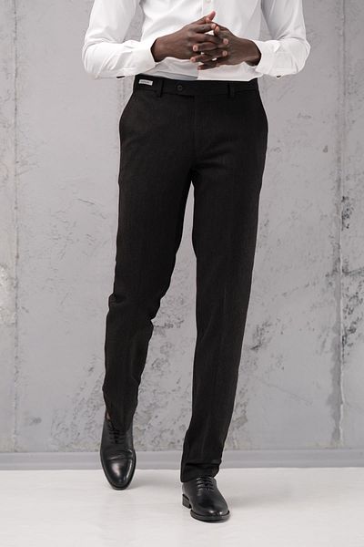 Ecer Regular Fit Straight Thick Winter Gabardine Trousers with Side Pockets