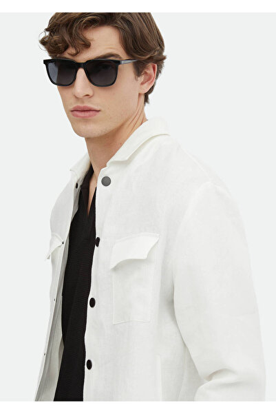 Ramsey Παλτό πουκάμισο εκρού