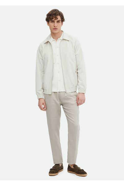 Ramsey Ecru Woven Coat