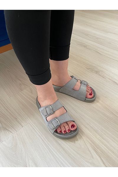 Hızlı Al Soft Orthopedic Sole Slippers. Adjustable to Foot Shape Slippers with Know-Buckle
