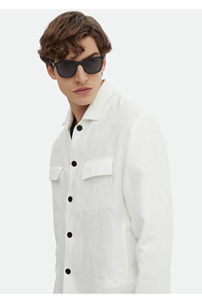 Ramsey Παλτό πουκάμισο εκρού