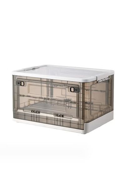 COOYA Storage Bin, Large Storage Box with Wheels, Lid, for Clothes, Toy, and Books (White)