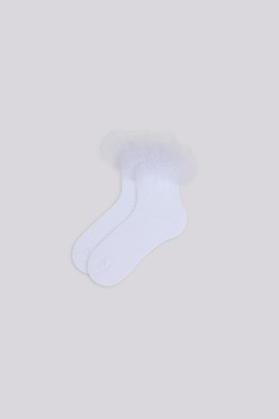 Tyess BG Store Girl's White Socks
