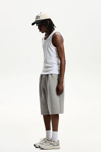 Bershka Oversize neoprene-effect Bermuda shorts