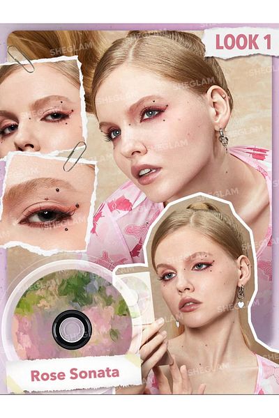 SHEGLAM Vinyl Pop Color Palette, Rose Sonata