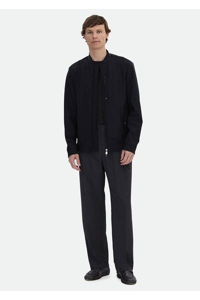 Ramsey Black Woven Coat