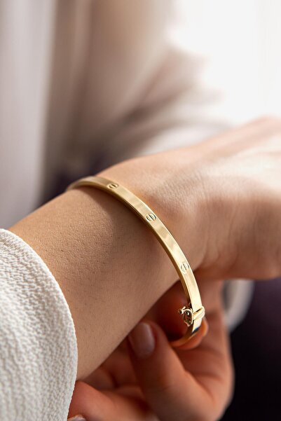 SEMİZ KUYUMCULUK Kadın Spor Kelepçe Altın Bilezik