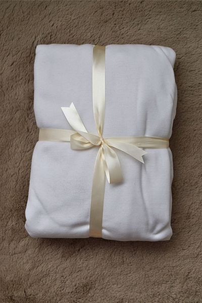 Home Fitted Sheet Set Double 160X200 White Cotton Combed Fabric - Anti-Sweat Fabric
