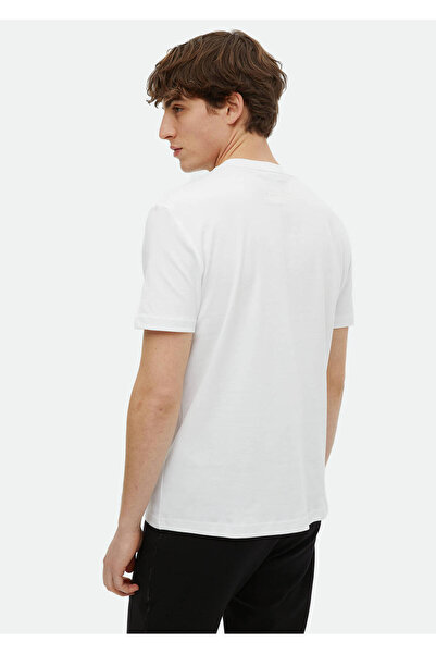 Ramsey Μπλουζάκι Crew Neck White Printed 100% βαμβάκι