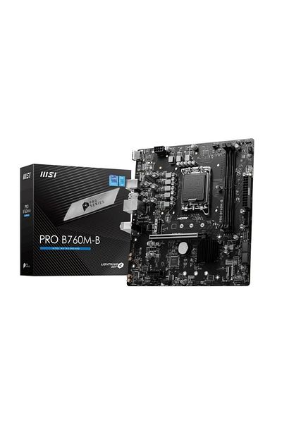 MSI Pro B760M-B Ddr4 4800Mhz (Oc) M.2 1700P Matx Motherboard