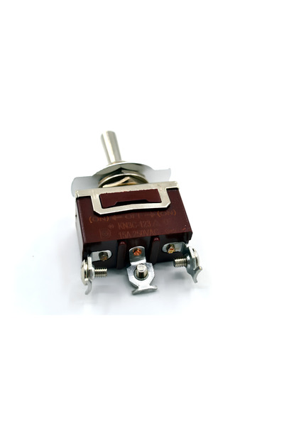 Aksa Toggle Switch 1-0-2 Yaylı Metal Anahtar 3 Pin 12V-220V 15A Yaylı