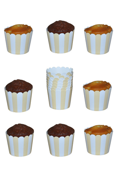 Larenya Cupcake and Muffin Cake Mold for Birthday Party - Set of 25