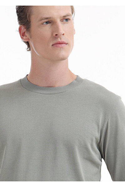 Ramsey Ανοιχτό πράσινο T-Shirt με λαιμόκοψη 100% βαμβάκι