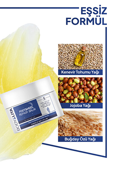 bodylita Foot&Heel Repair Balm Topuk ve Ayak Çatlağı Yenileyici Krem