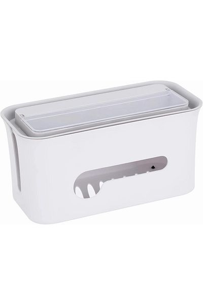 COOYA Desktop Wire Organizer Box, Data Cable Storage Box, Plug, Socket, Headphone Charging, Cable Hub Box