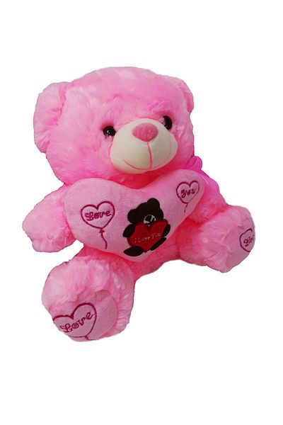 Salamandra Teddy Bear with Heart, Pink
