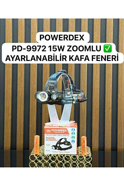 powerdex 10 W Şarjlı Metal Yağmur Suyu Geçirmez Kafa Lambası - Feneri Pd-9972