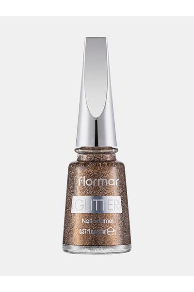 Flormar Glitter Nail Enamel, 40 Golden Orchid