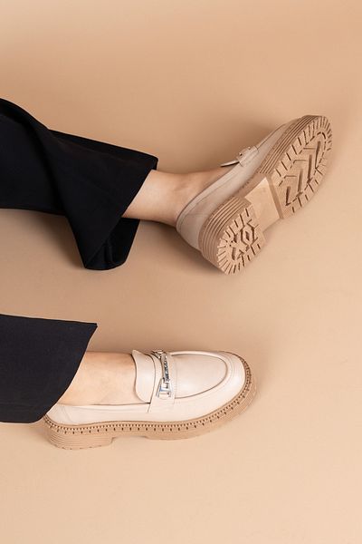 Getcho Pantofi de damă Peris cu cataramă bej PC-52431