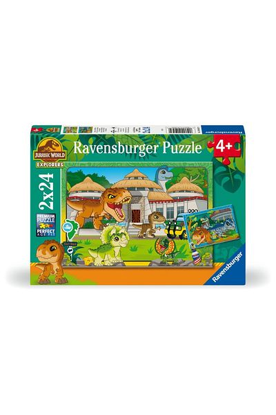 RAVENSBURGER - Puzzle exploratori Jurassic World 2x24 piese