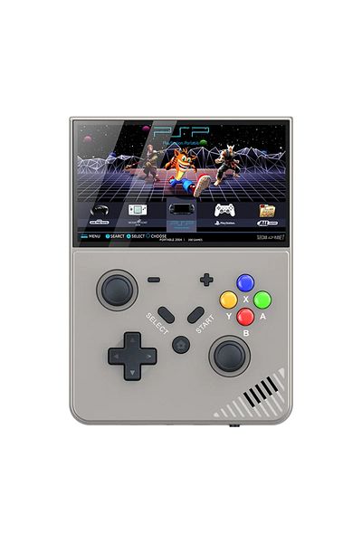 LZAKMR 256G 70000 Games gray Portable Retro Gaming Console R43 PRO Handheld Game Player 4.3” Screen 256G 70