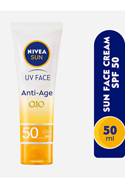 NIVEA كريم حماية من أشعة الشمس فوق البنفسجية ومضاد للشيخوخة للوجه، عامل حماية...