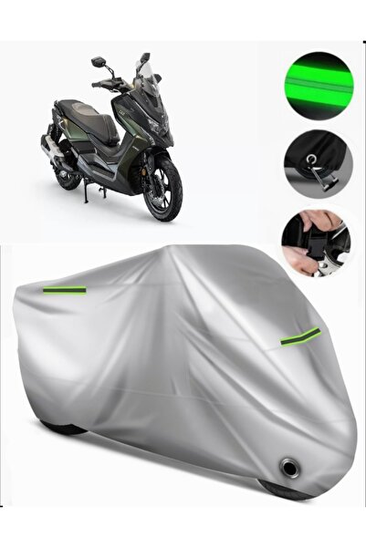 MotoEN غطاء دراجة نارية متوافق مع Kymco DTX 250 Premium (متوافق مع القفل) - ر...