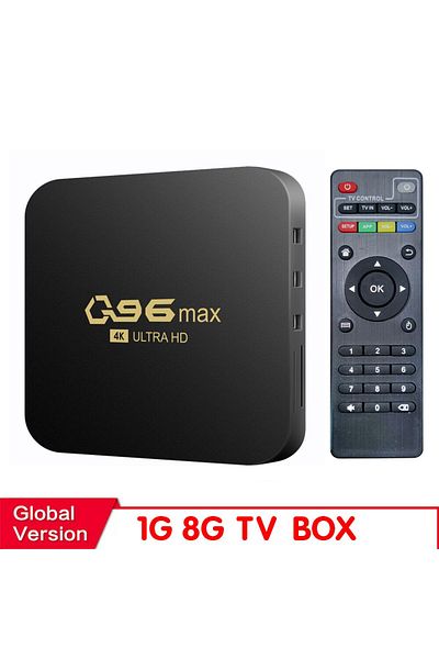 Choice Uk Plug Tv Box Hongtop Wifi 4k Q96 Max Smart Tv Box 2.4/5g Set-top Box Android 10.0 Media Player And