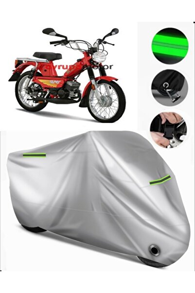 MotoEN Mobylette Super 52 Rear Bag Compatible Premium Motorcycle Tarpaulin (L...