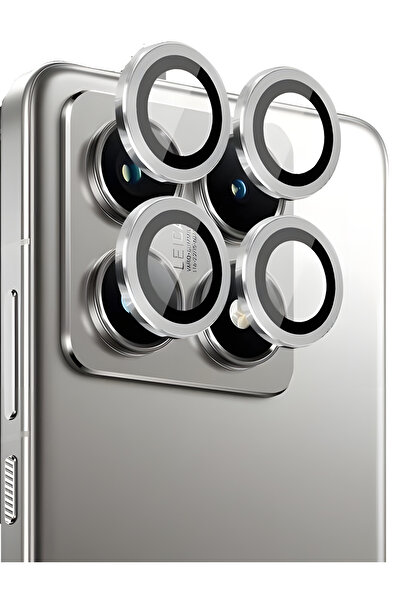Fibaks Xiaomi Mi 14T Uyumlu Kamera Koruma Siyah Renkli Lens Koruyucu Temperli Cam Koruma