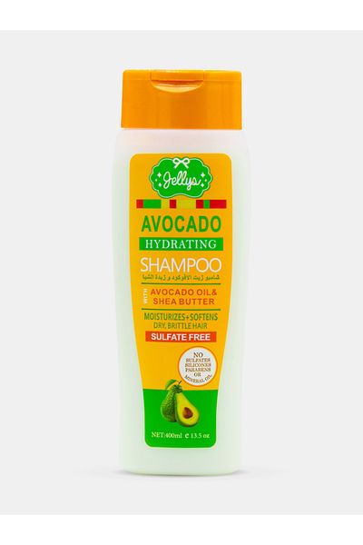 JELLYS Avocado Hydrating Shampoo with Avocado Oil and Shea Butter, 400 ml