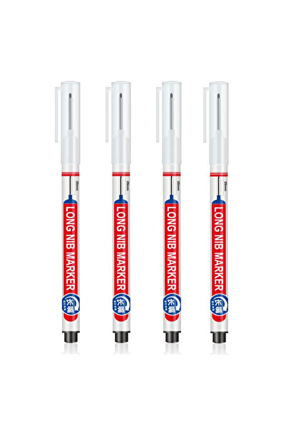 Choice 4 قطع سوداء 4 قطع/مجموعة 20 مم ذات ثقب عميق برأس طويل لعلامات ثقب المع...