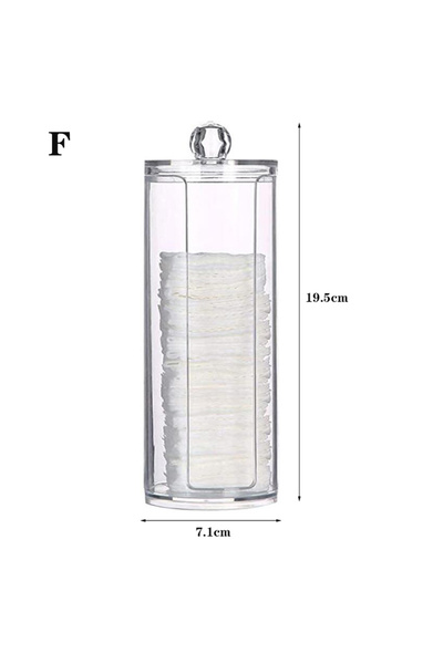 Choice منظم المكياج، صندوق تخزين مستحضرات التجميل، حامل أعواد القطن، صندوق وس...