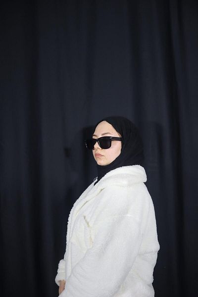 CAN White Oversize Plush Shirt