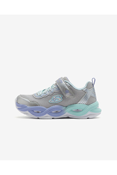 SKECHERS TWISTY GLOW Büyük Kız Çocuk Gri Işıklı Spor Ayakkabı 303717L SMLT