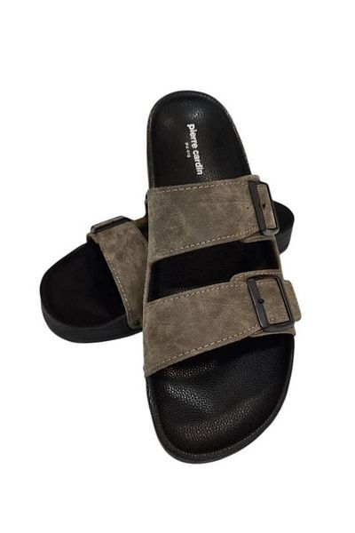 Pierre Cardin Double Band Adjustable Anatomical Sole Men's Slippers