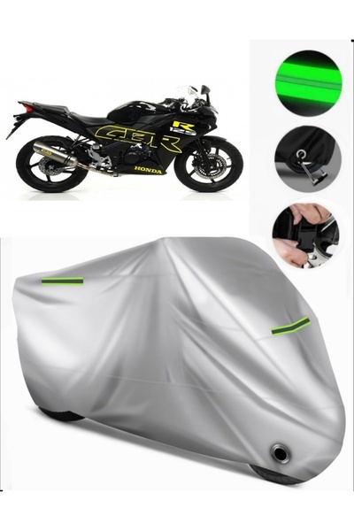 MotoEN Honda Cbr 125 R Compatible Motorcycle Tarpaulin Premium (Lock Compatib...