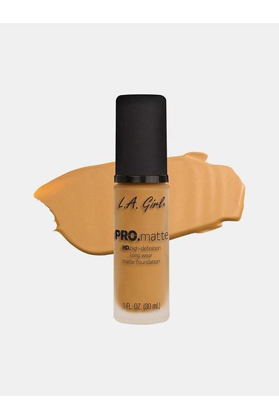 LA Girl PRO.Matte HD Longwear Foundation, GLM677 Soft Honey