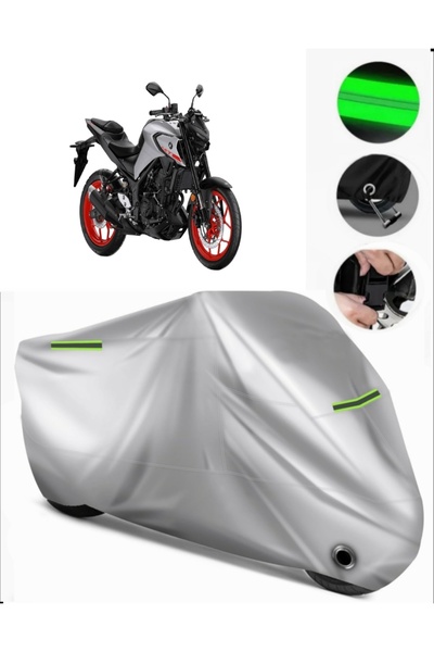 MotoEN غطاء دراجة نارية متوافق مع Yamaha MT-25 ABS Premium (متوافق مع القفل) ...