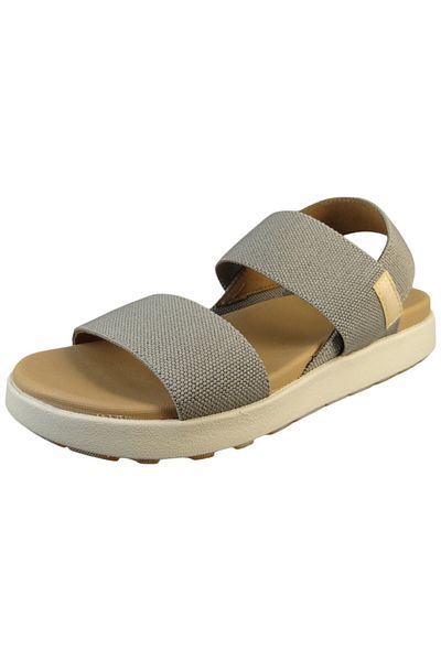 Keen Damen Trekking-Sandalen Sandalen Elle Backstrap 1027160 Grau Brindle/Birch Textil/Synthetik mit EVA