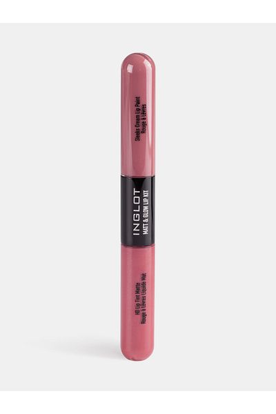 INGLOT مجموعة أحمر الشفاه غير اللامع والمتوهج، 04
