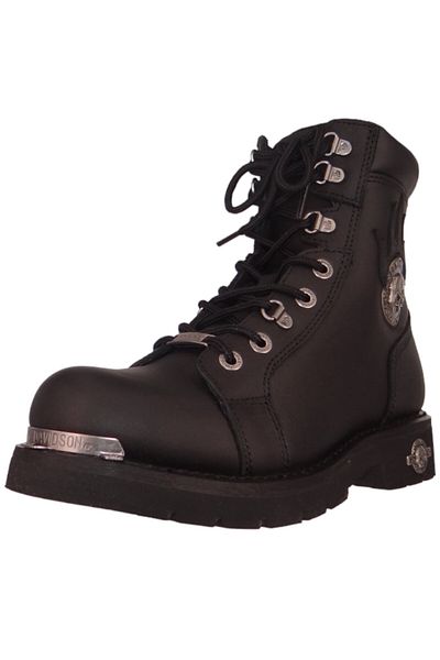 Harley Davidson Herren Bikerboots Stiefel Diversion Biker Motorrad D94169 Schwarz Black Leder