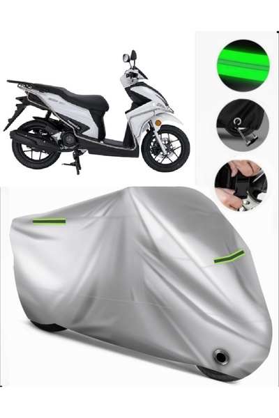 MotoEN Kanuni Resa 125 متوافق مع القماش المشمع للدراجات النارية Premium (متوا...