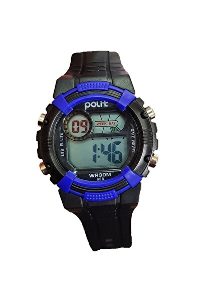 Salamandra Ceas sport pentru copii cu led, Negru/Albastru